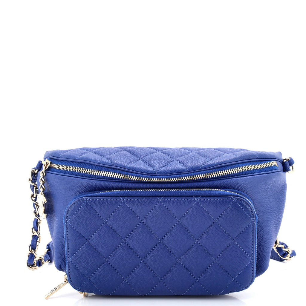 Business Affinity Waist Bag Quilted Caviar Medium