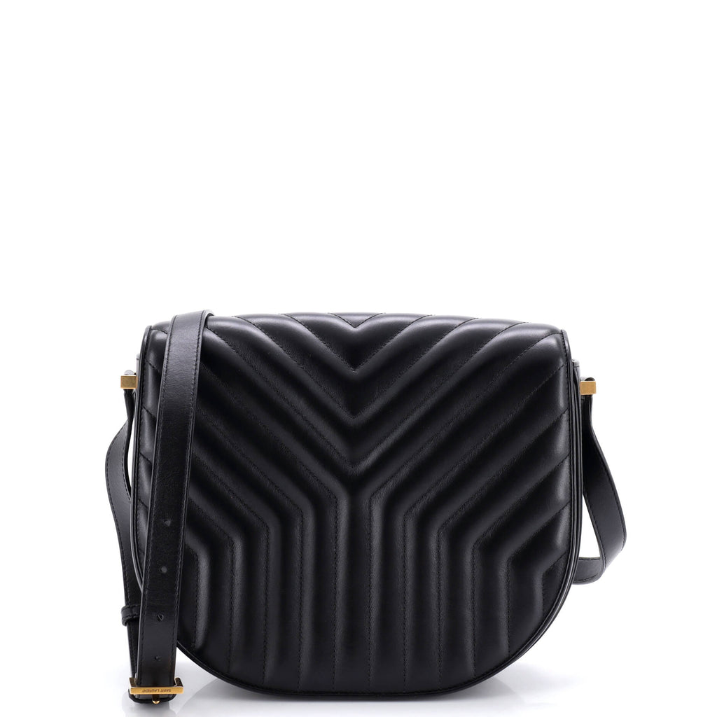 Joan Satchel Matelasse Chevron Leather Medium