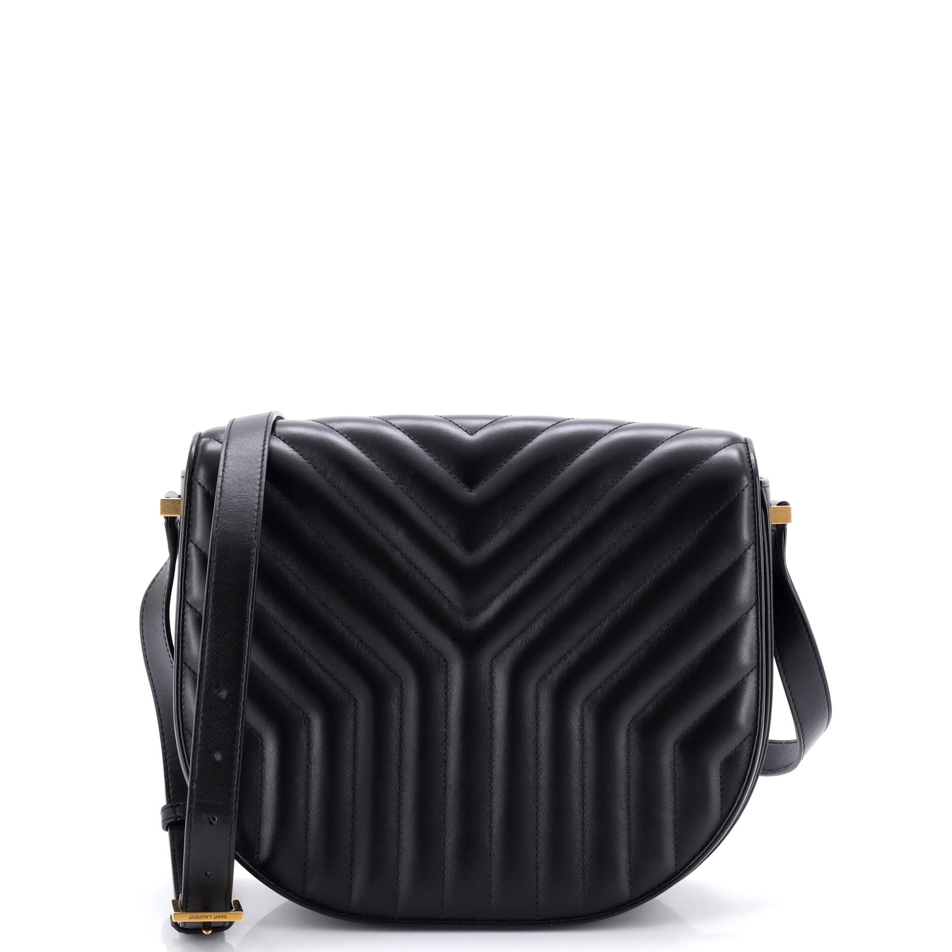 Joan Satchel Matelasse Chevron Leather Medium