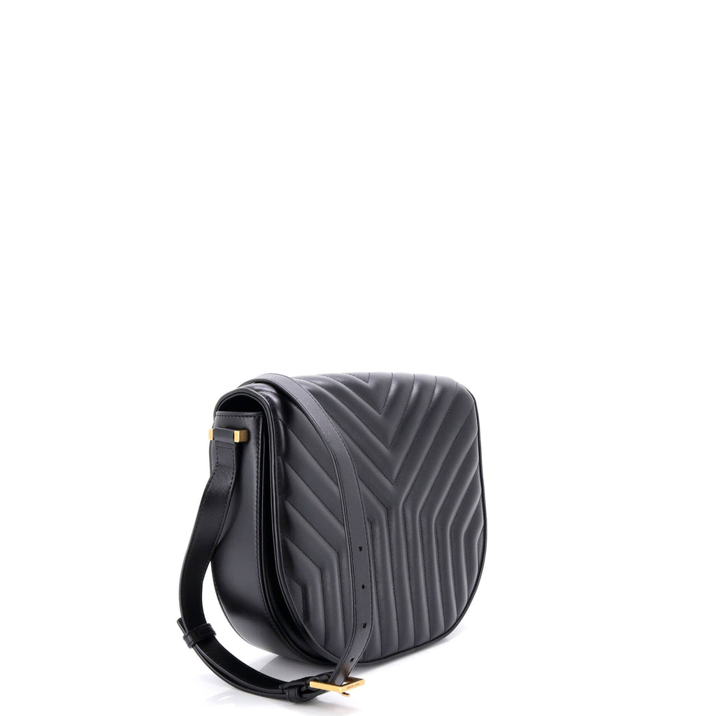 Joan Satchel Matelasse Chevron Leather Medium