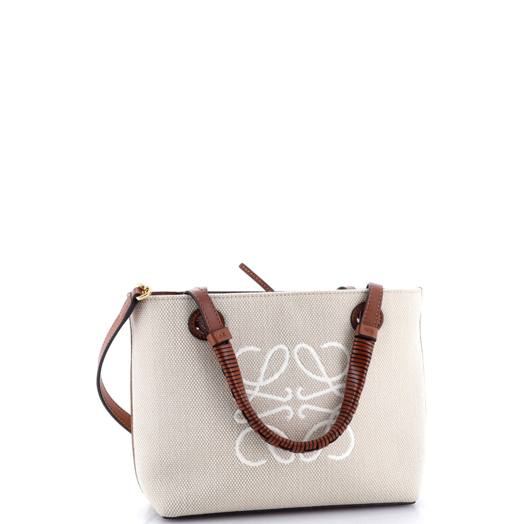 Anagram Square Basket Tote Canvas Mini