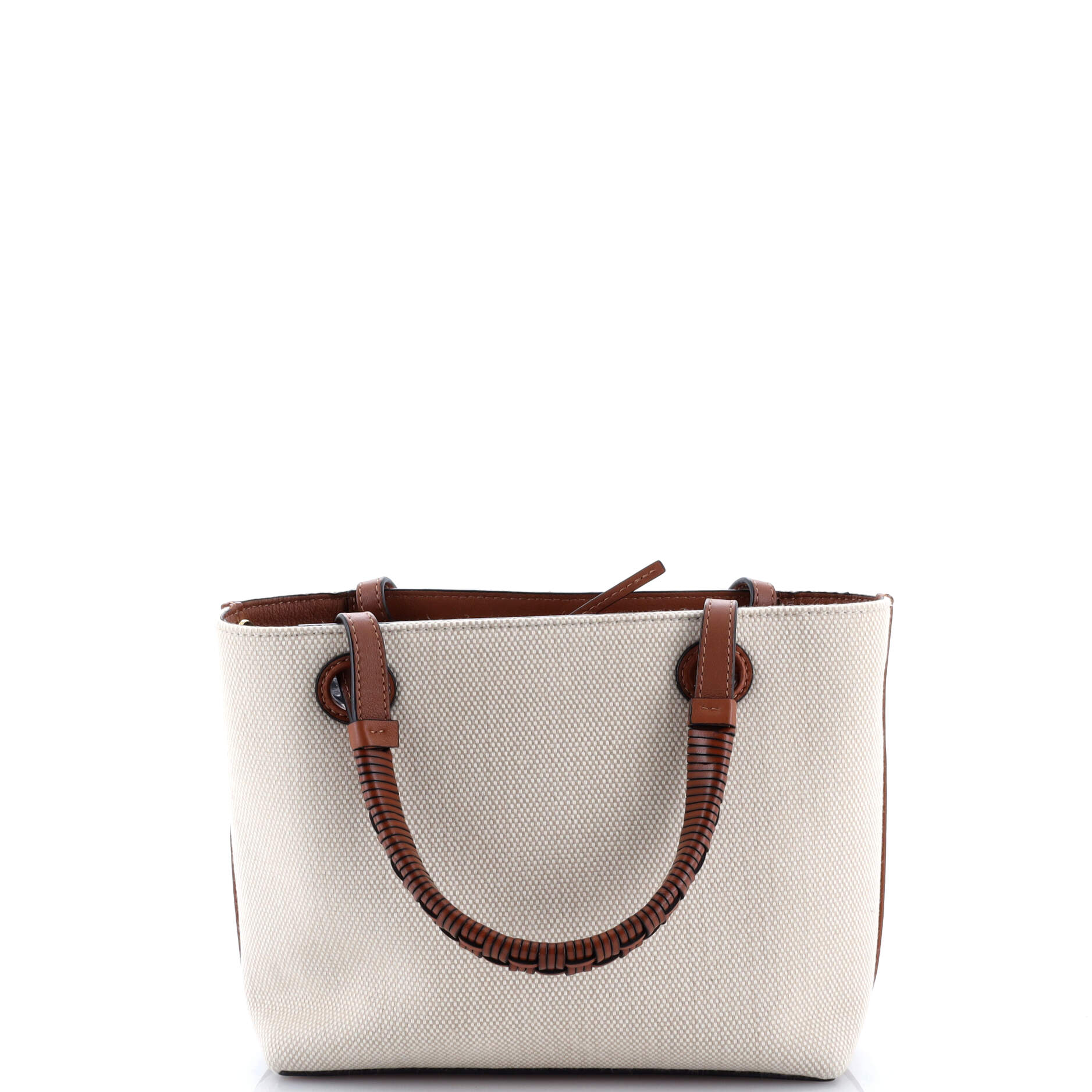 Anagram Square Basket Tote Canvas Mini