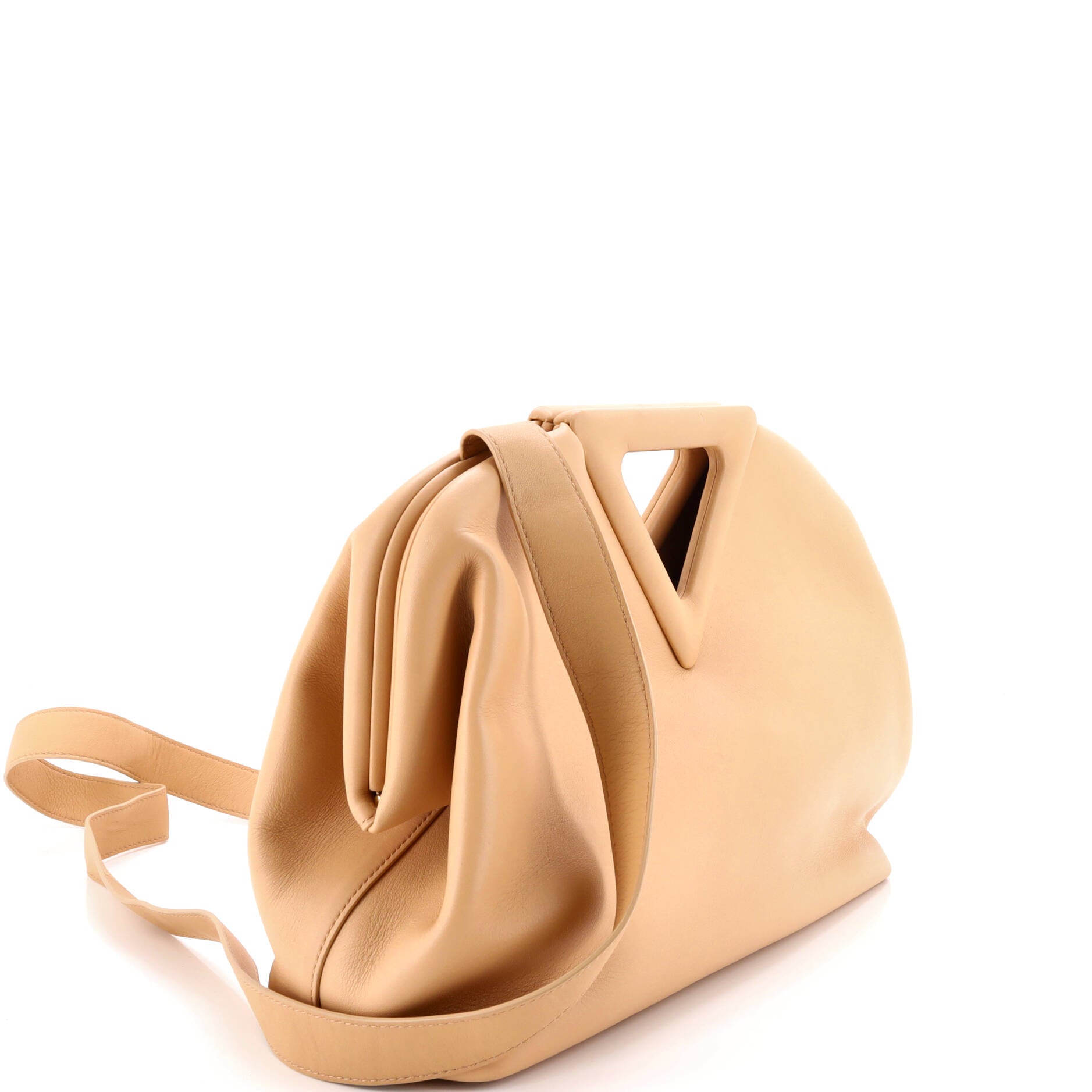 Point Shoulder Bag Leather Medium