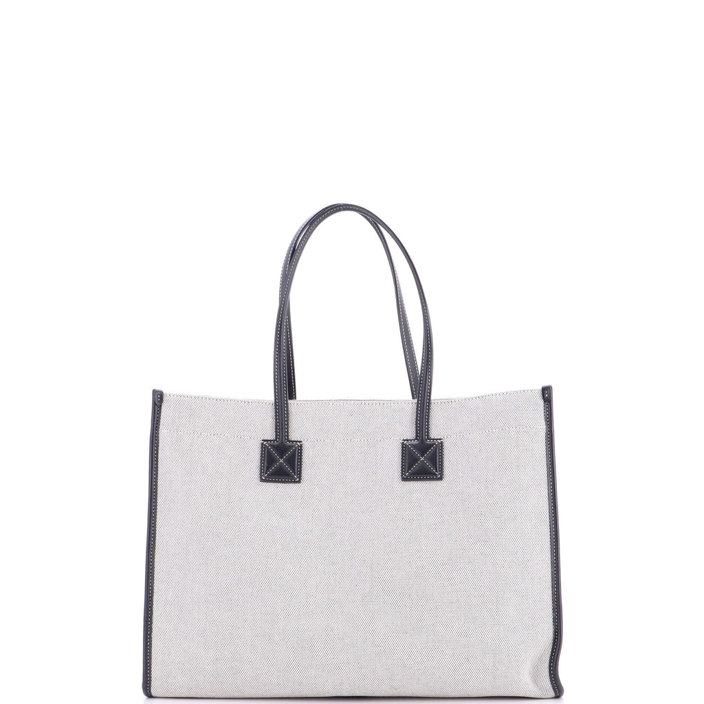 Freya Shopping Tote Canvas with Leather Medium