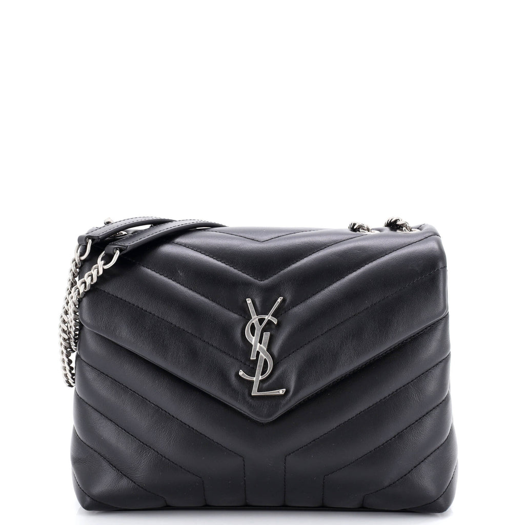 Loulou Shoulder Bag Matelasse Chevron Leather Small
