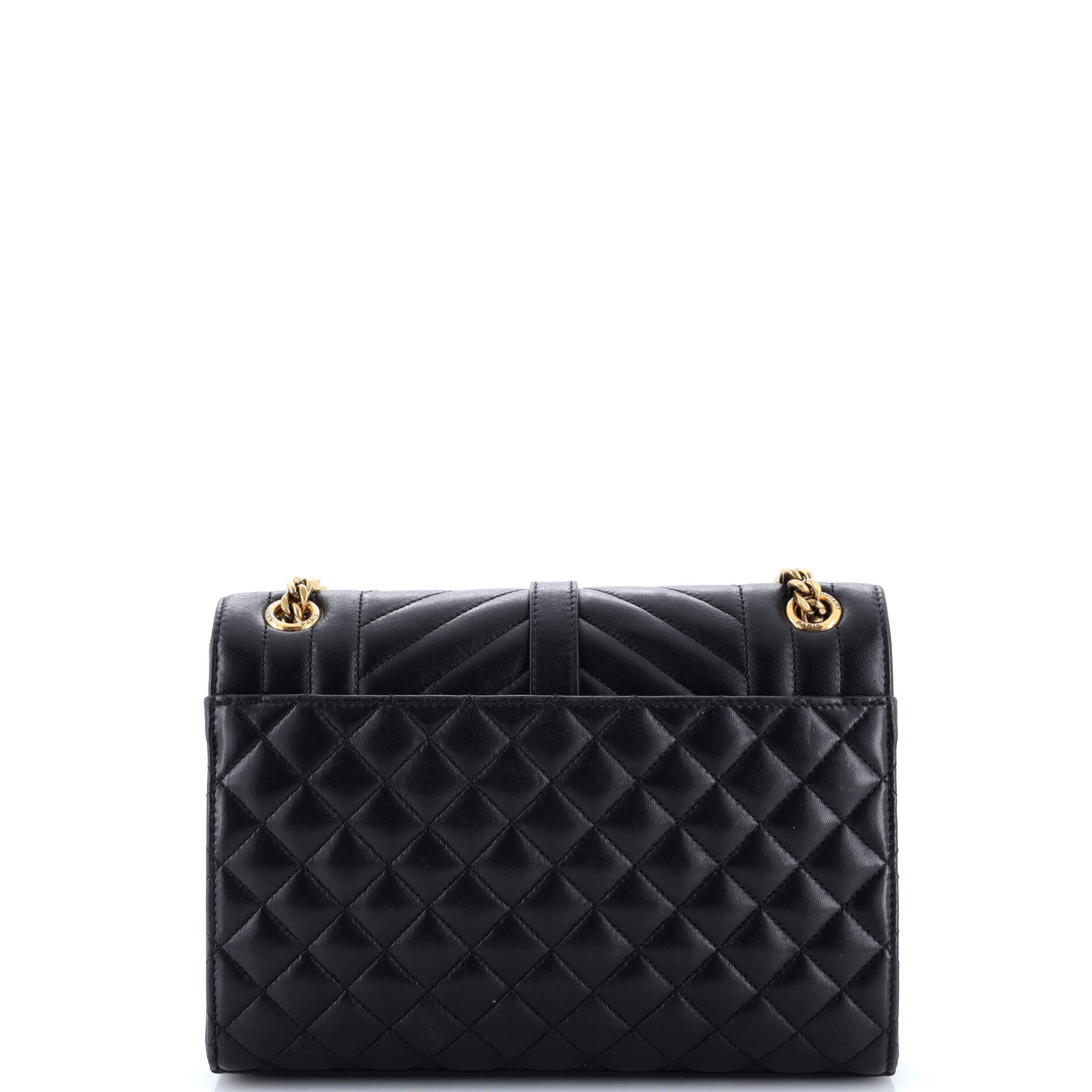 Classic Monogram Envelope Satchel Mixed Matelasse Leather Medium