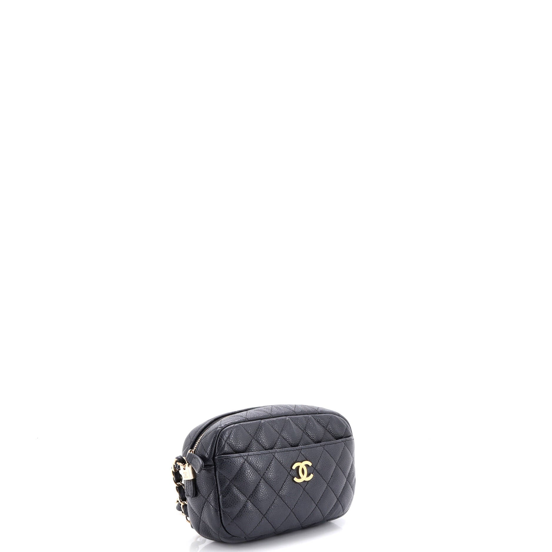 Camera Case Bag Quilted Caviar Mini
