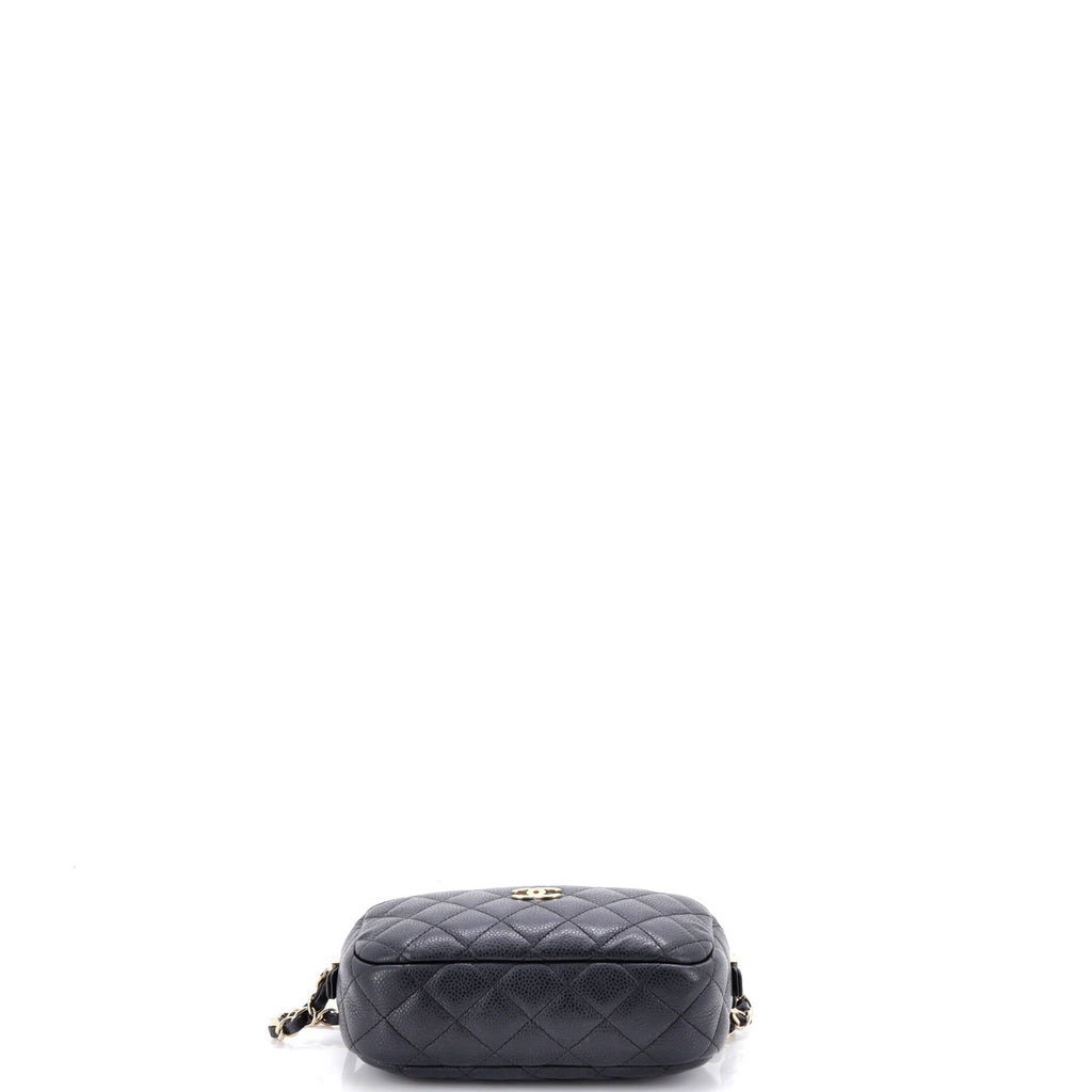 Camera Case Bag Quilted Caviar Mini