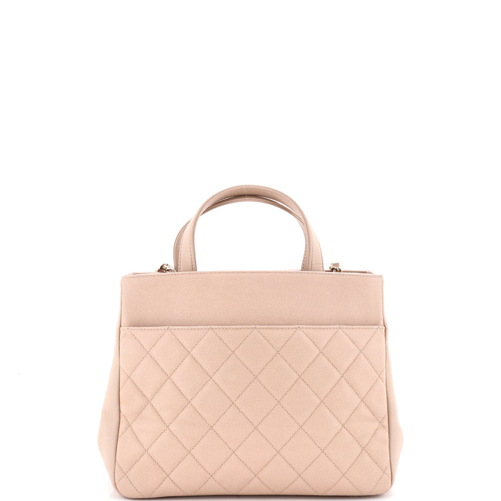 Business Affinity Tote Quilted Caviar Small