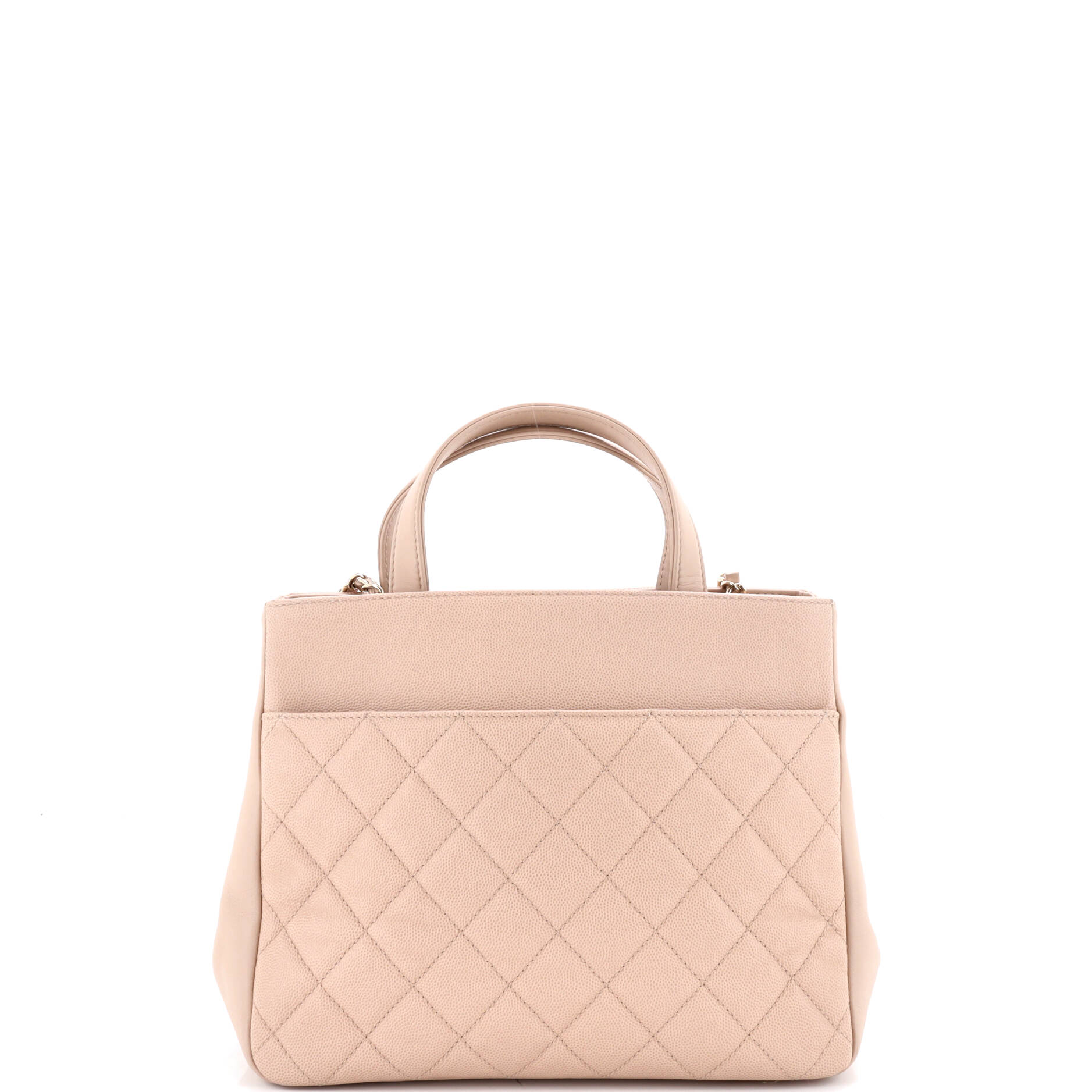 Business Affinity Tote Quilted Caviar Small