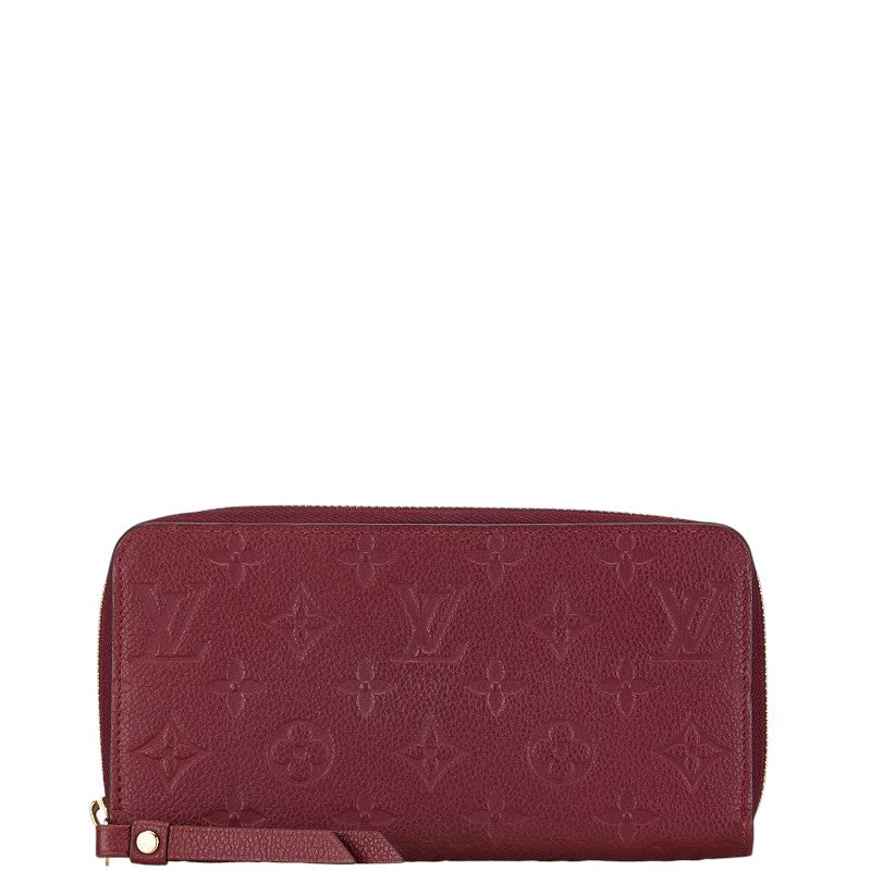 Double Zip Pochette Monogram Empreinte Leather