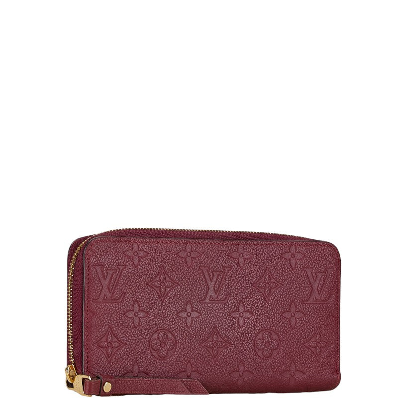 Double Zip Pochette Monogram Empreinte Leather
