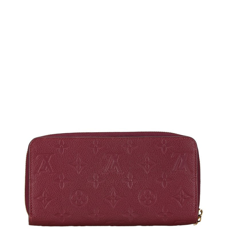 Double Zip Pochette Monogram Empreinte Leather