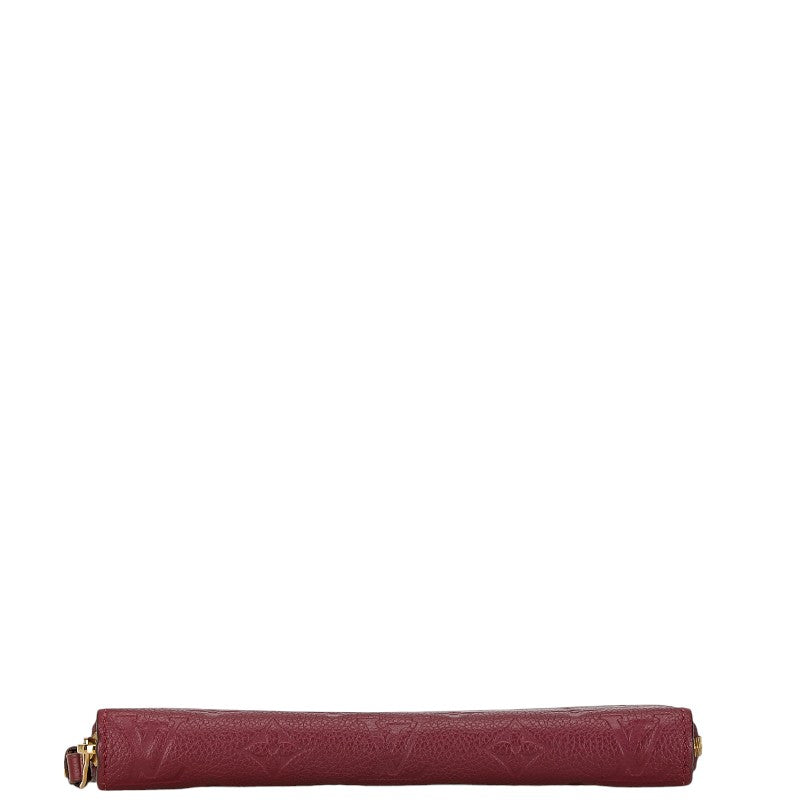 Double Zip Pochette Monogram Empreinte Leather