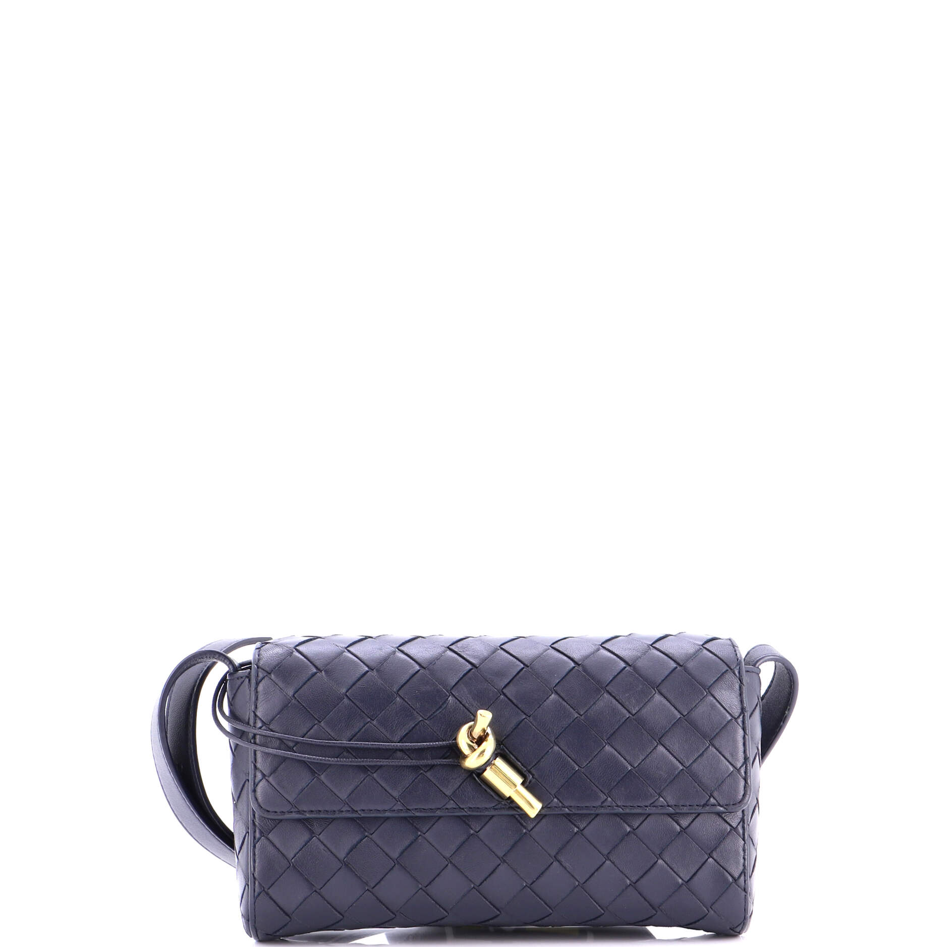 Andiamo Shoulder Bag Intrecciato Leather