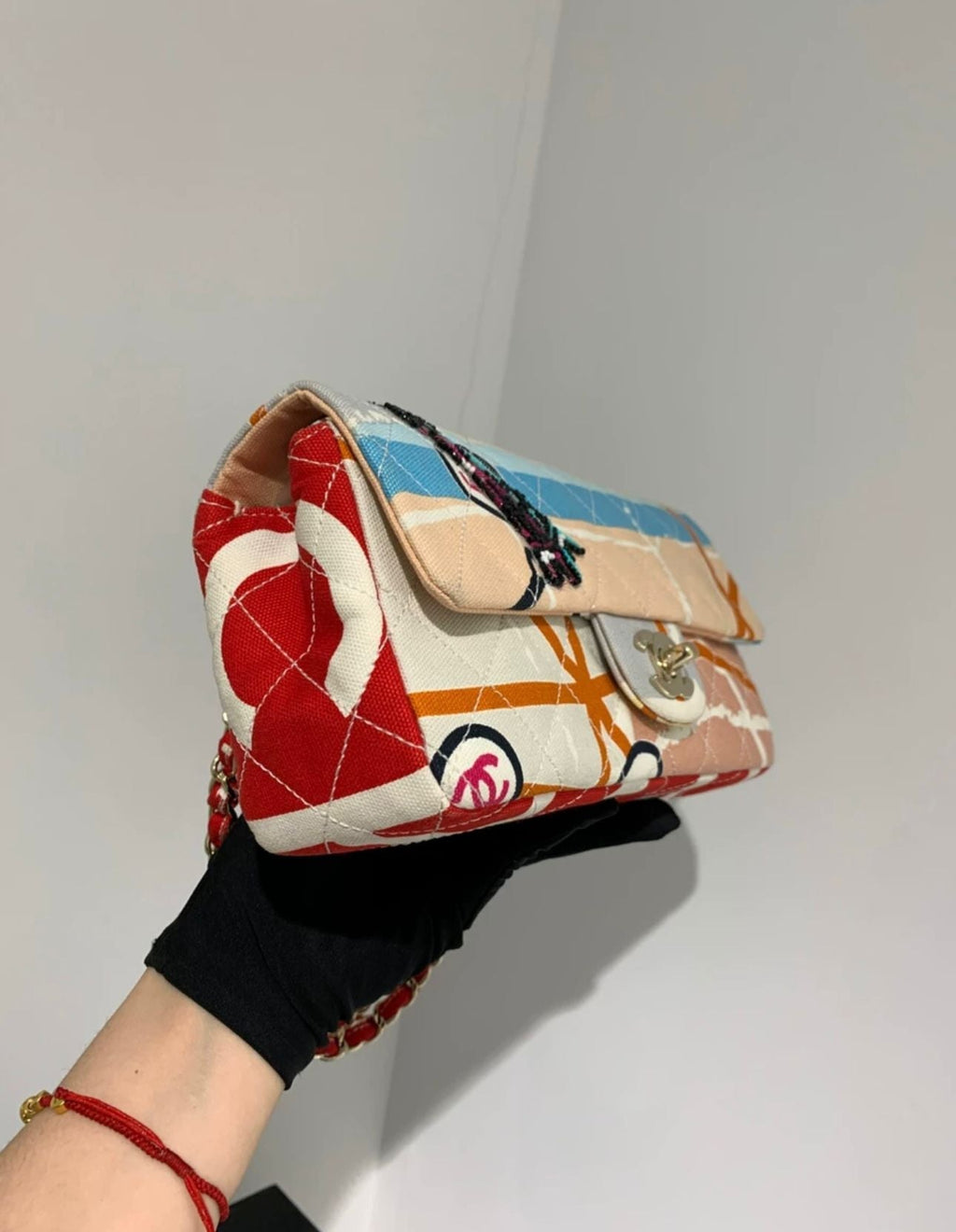 CHANEL 2005-2006 Paris Map shoulder bag