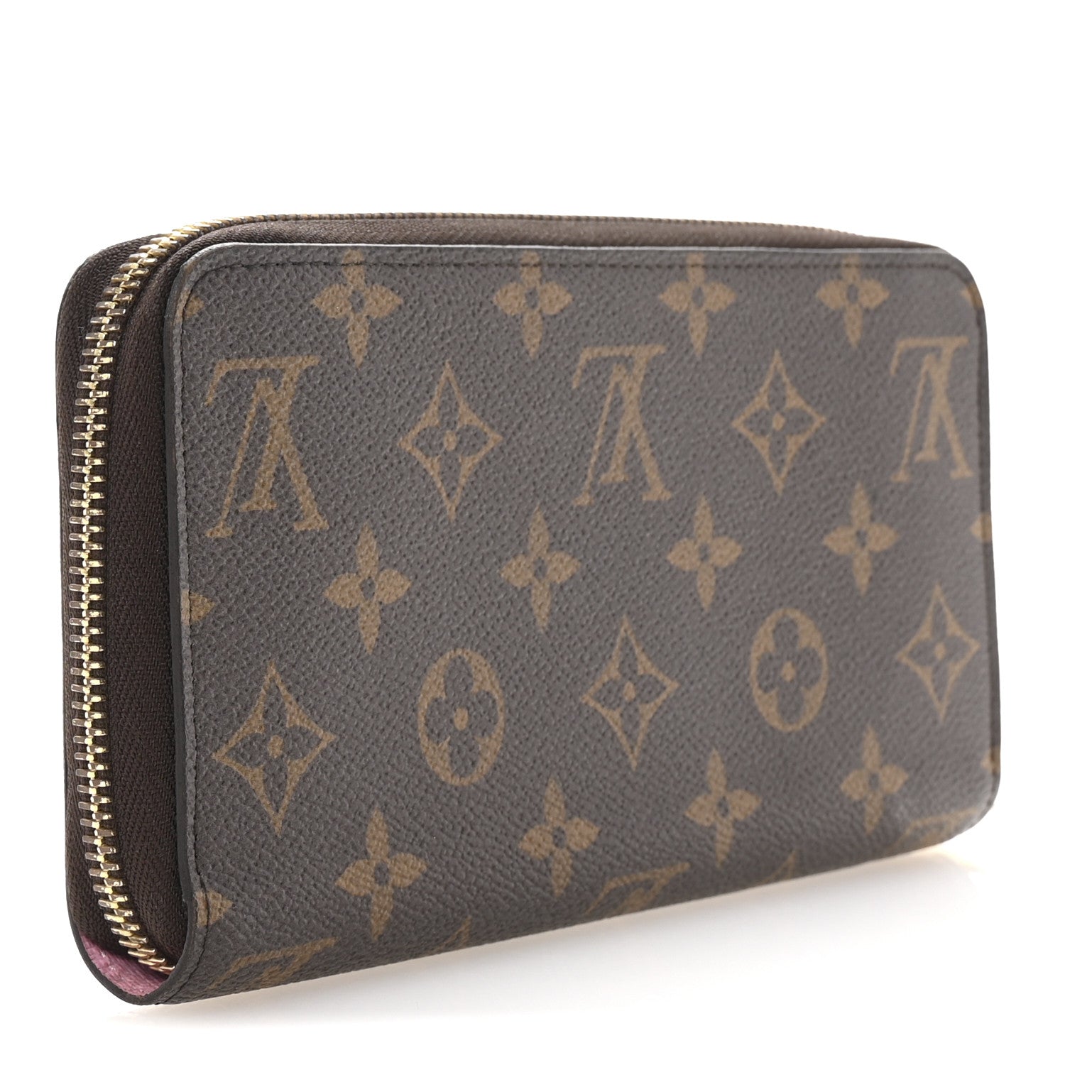 Monogram 2022 Christmas Animation Paris Zippy Wallet Pink