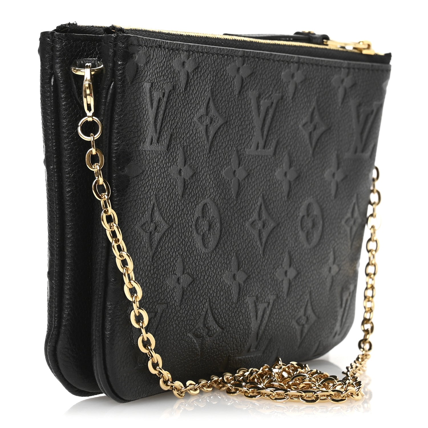 Empreinte Double Zip Pochette Black