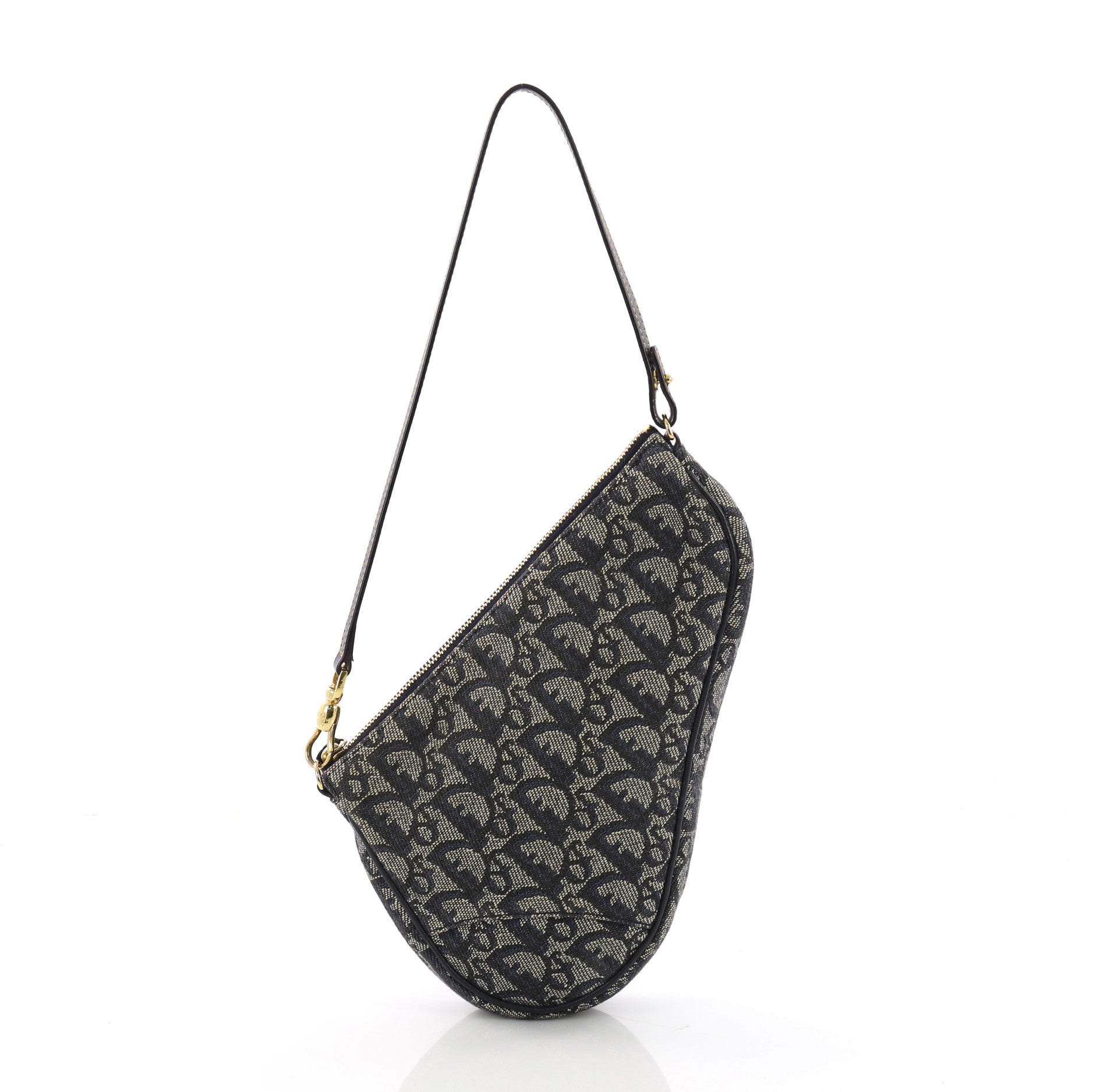 Vintage Saddle Bag Diorissimo Canvas Mini