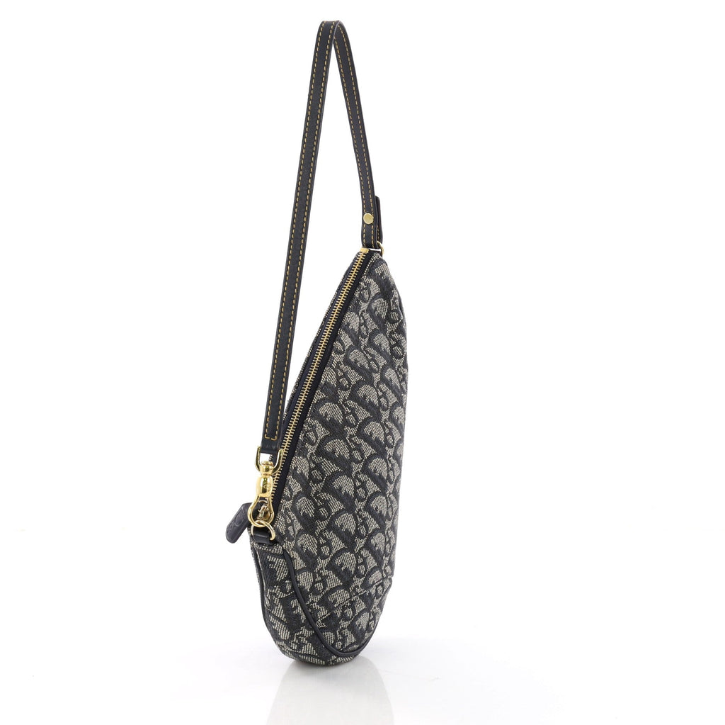 Vintage Saddle Bag Diorissimo Canvas Mini