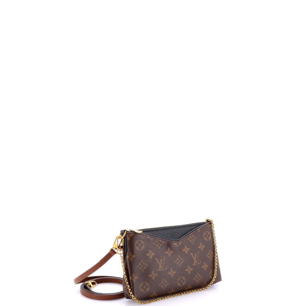 Pallas Clutch Monogram Canvas with Leather