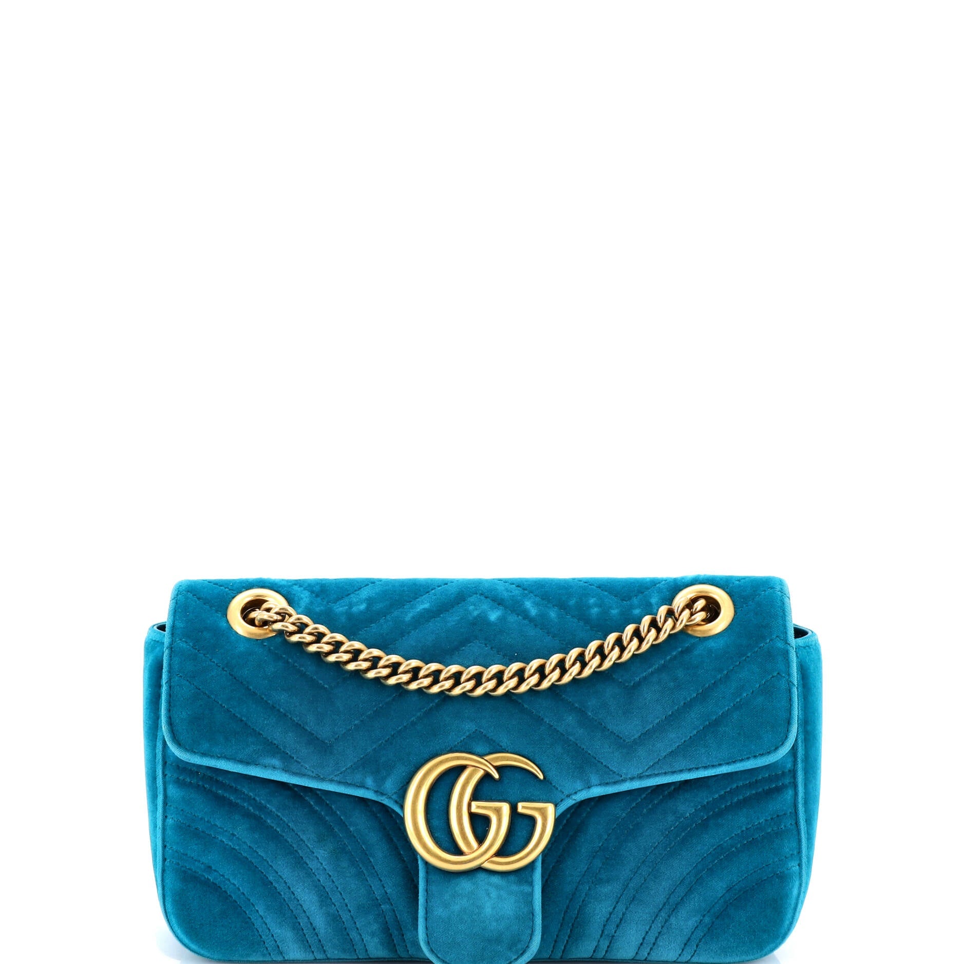 GG Marmont Flap Bag Matelasse Velvet Small