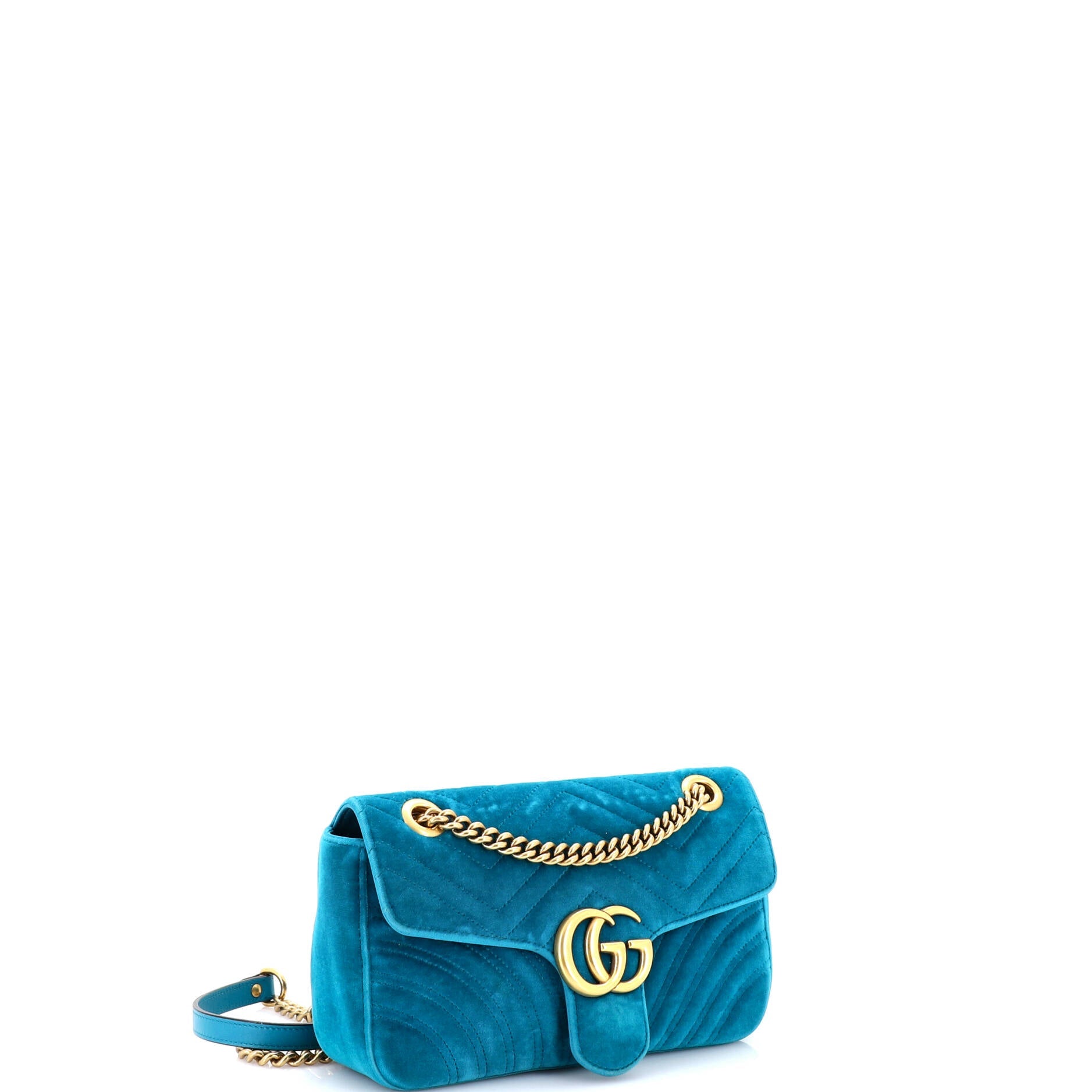 GG Marmont Flap Bag Matelasse Velvet Small