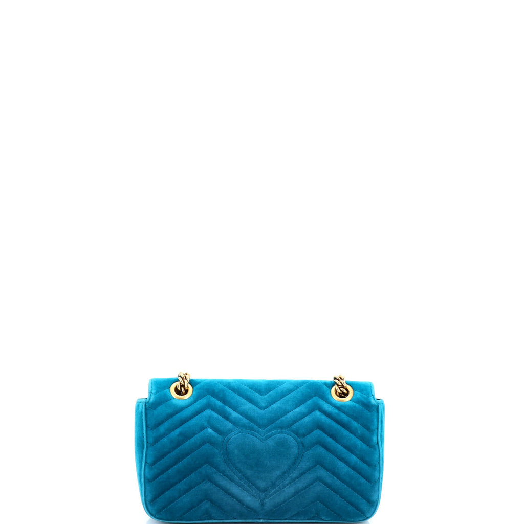 GG Marmont Flap Bag Matelasse Velvet Small