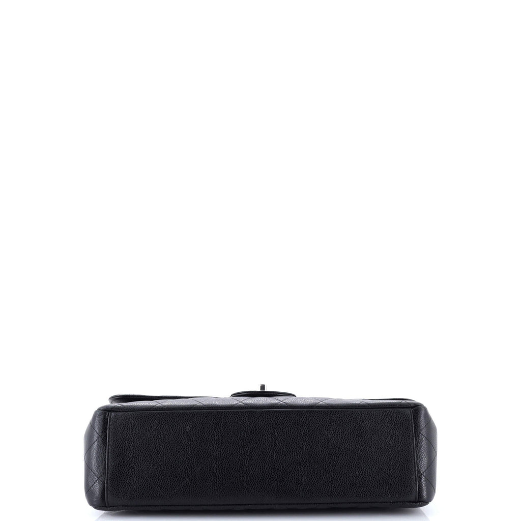 Classic Double Flap Bag Quilted Caviar Maxi