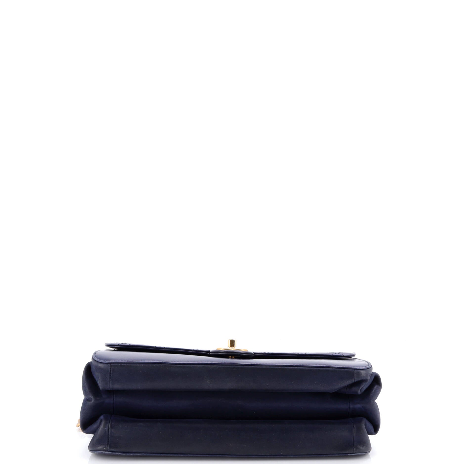 Paris-Cosmopolite Straight Lined Flap Bag Quilted Aged Calfskin Medium