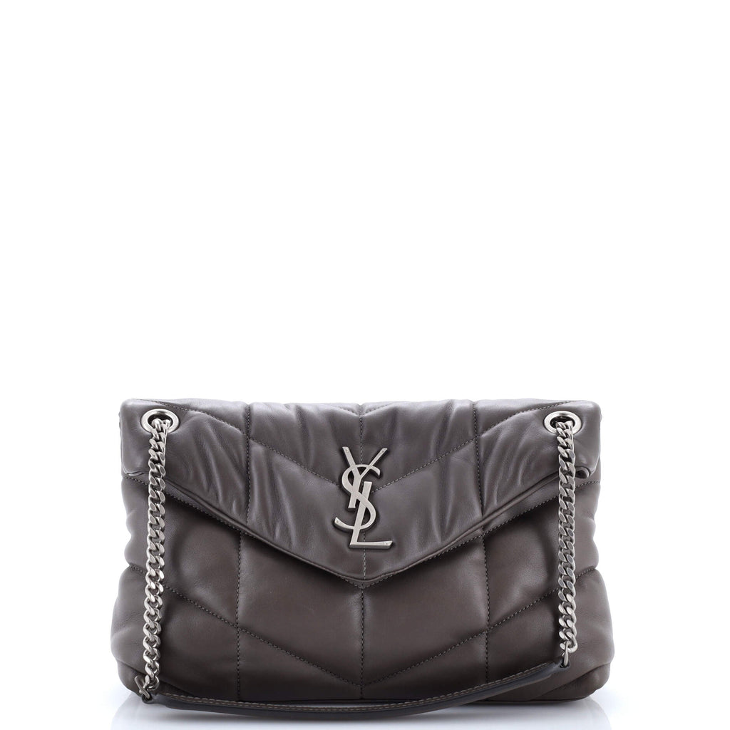 Loulou Puffer Shoulder Bag Quilted Leather Small