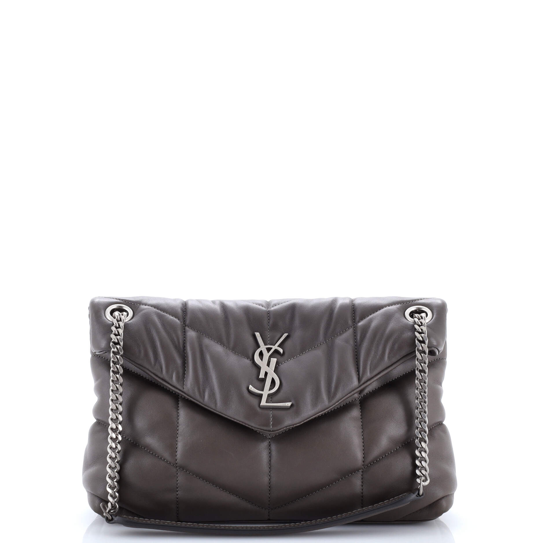 Loulou Puffer Shoulder Bag Quilted Leather Small