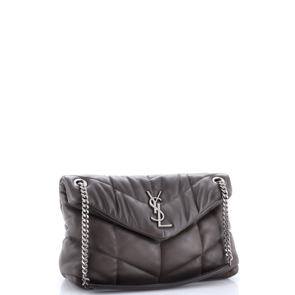 Loulou Puffer Shoulder Bag Quilted Leather Small
