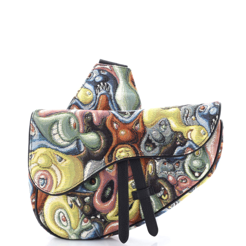Kenny Scharf Saddle Crossbody Bag Jacquard