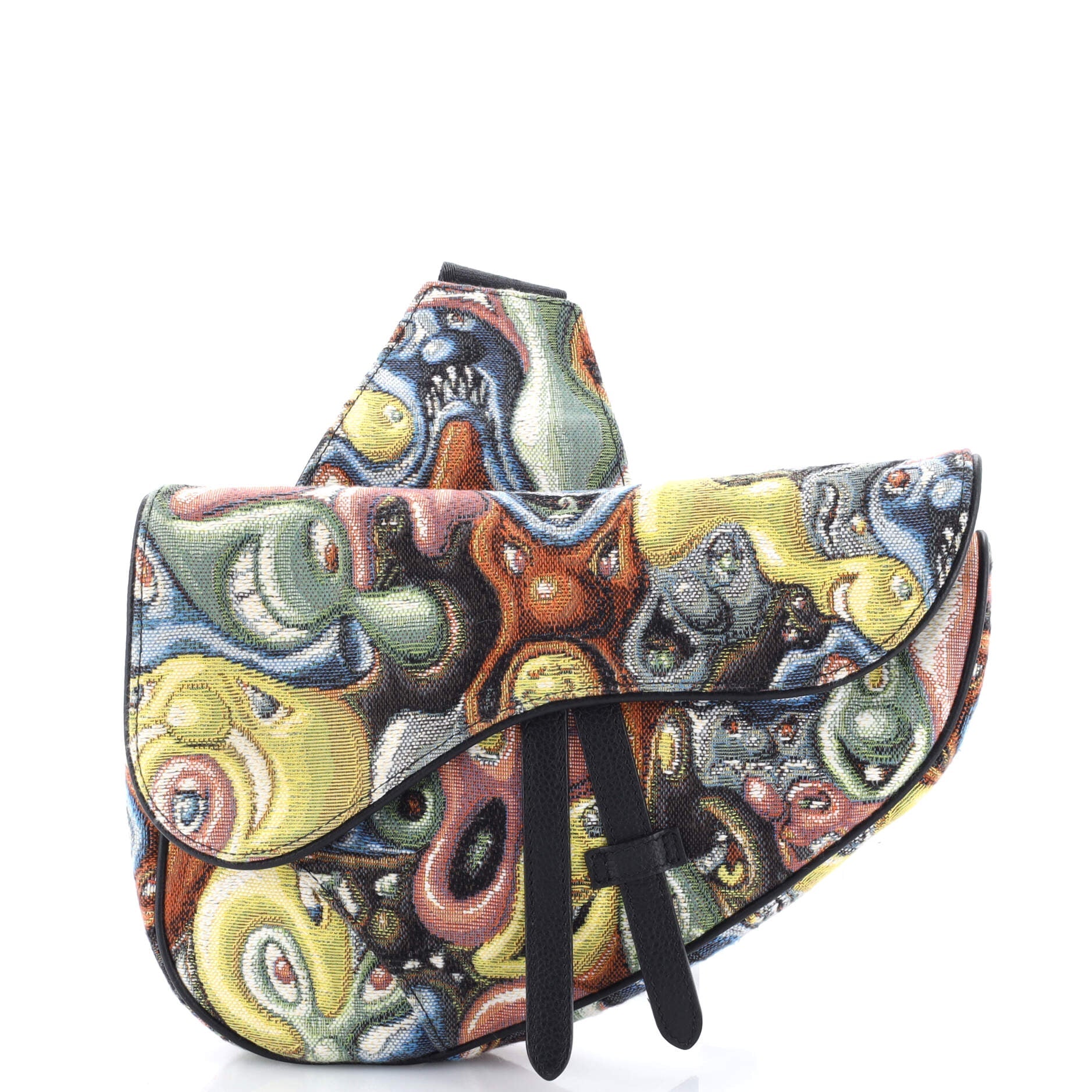 Kenny Scharf Saddle Crossbody Bag Jacquard