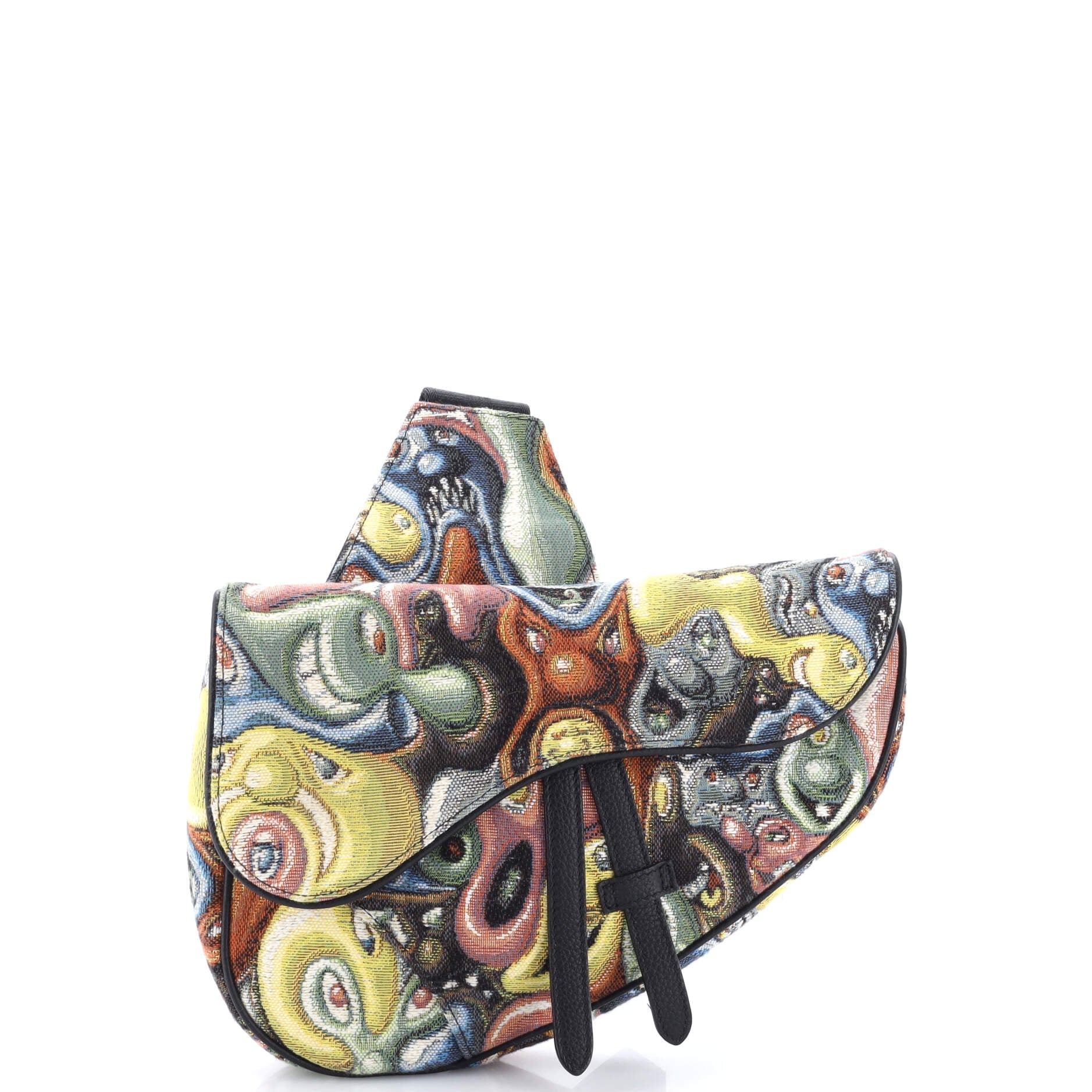 Kenny Scharf Saddle Crossbody Bag Jacquard
