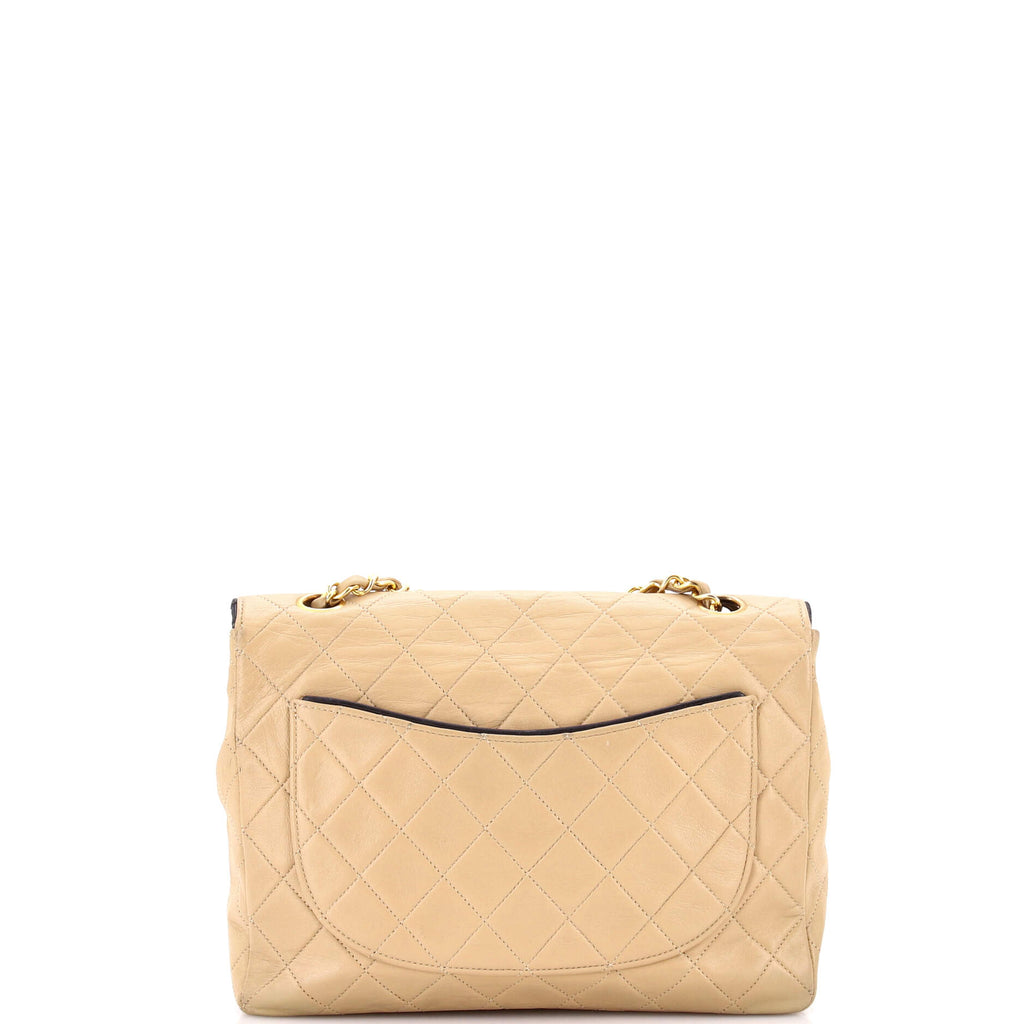 Vintage Square Classic Flap Bag Quilted Lambskin Small
