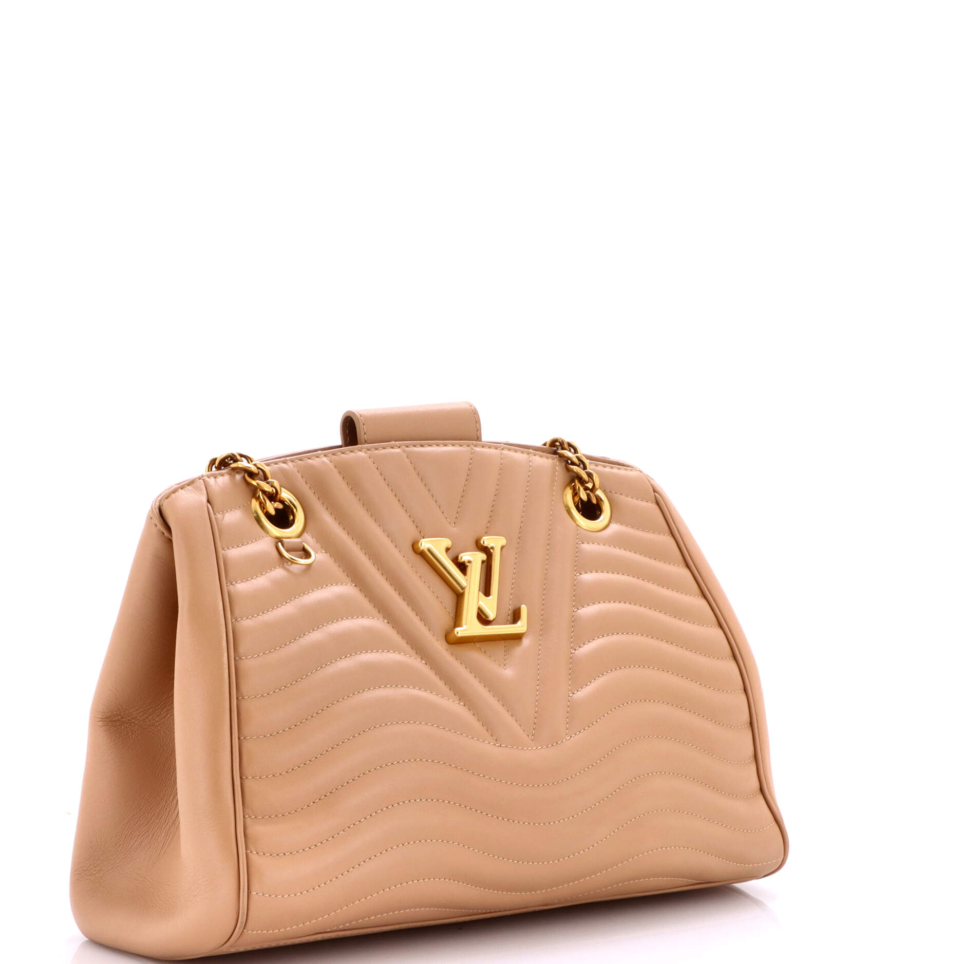 New Wave Chain Tote Quilted Leather