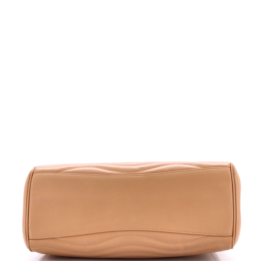 New Wave Chain Tote Quilted Leather