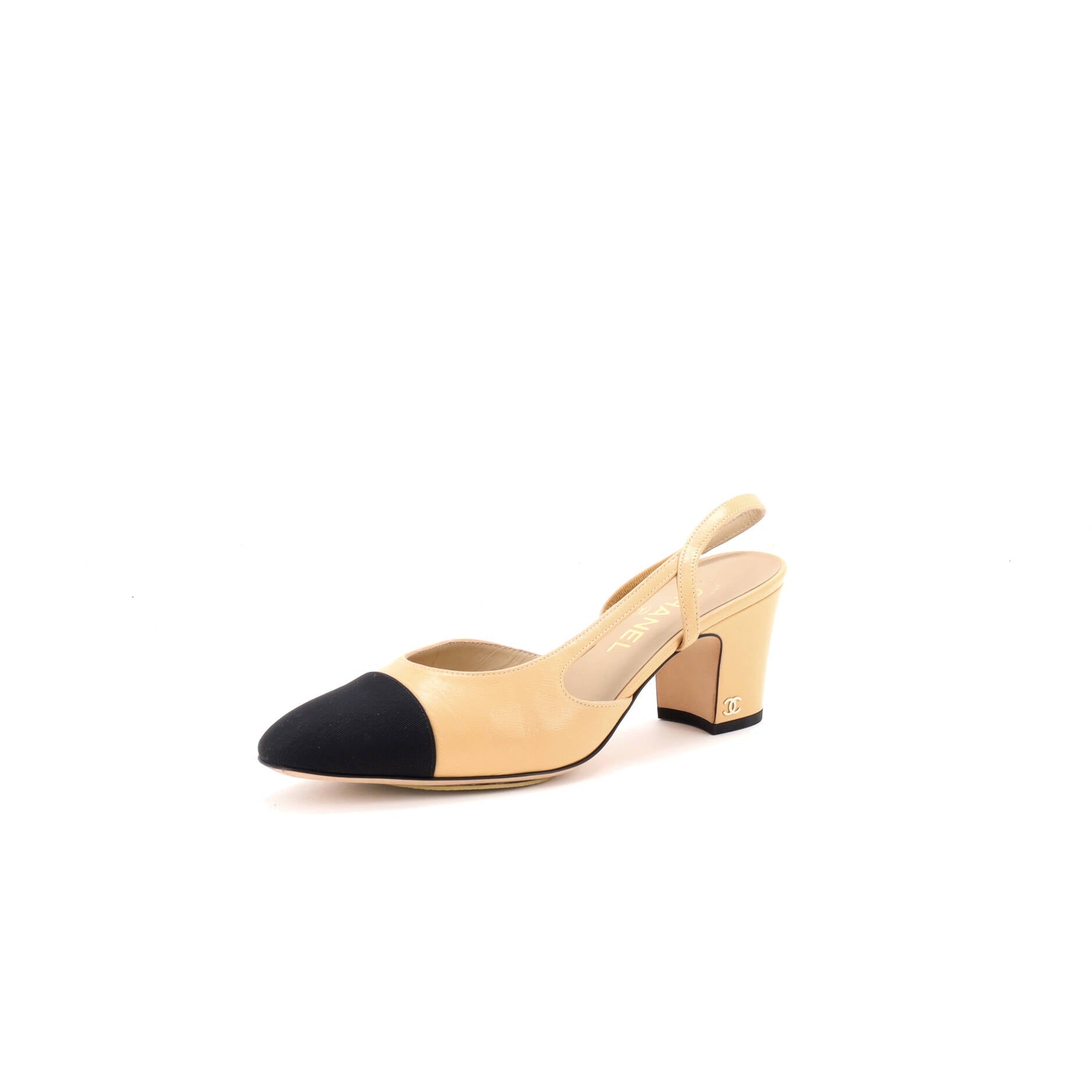 Women’s Cap Toe Slingback Pumps Leather