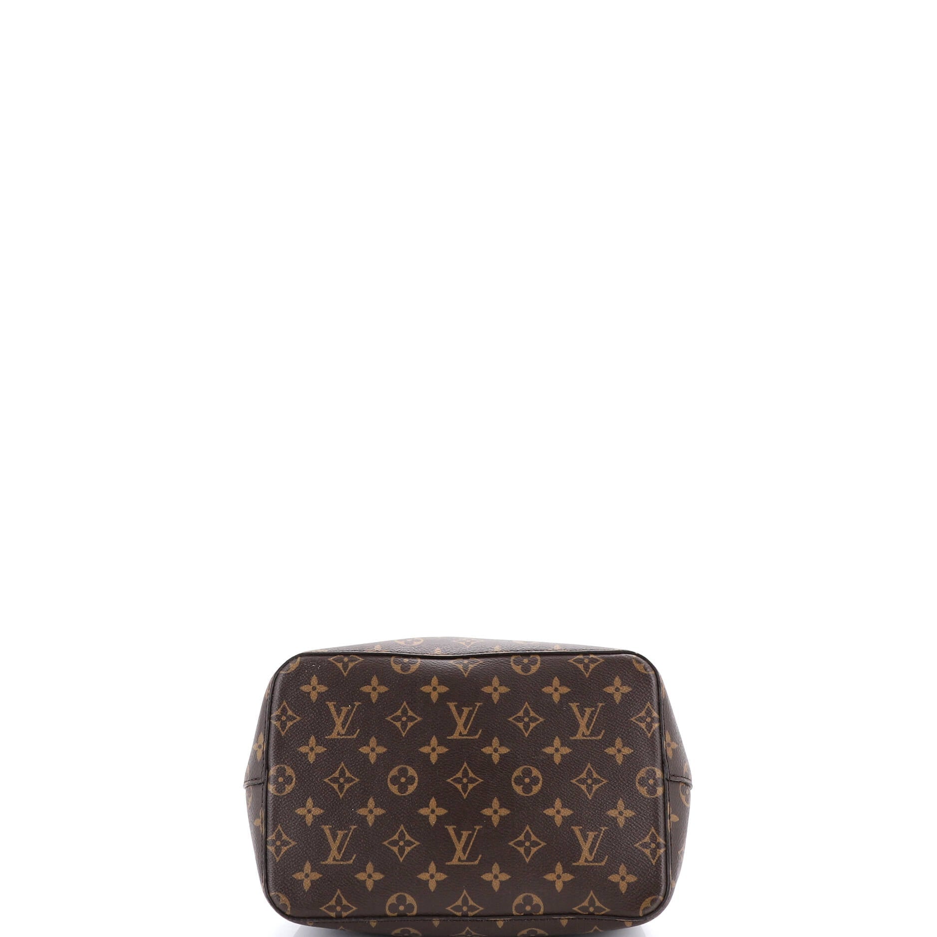 Braided Handle NeoNoe Handbag Monogram Canvas with Leather MM