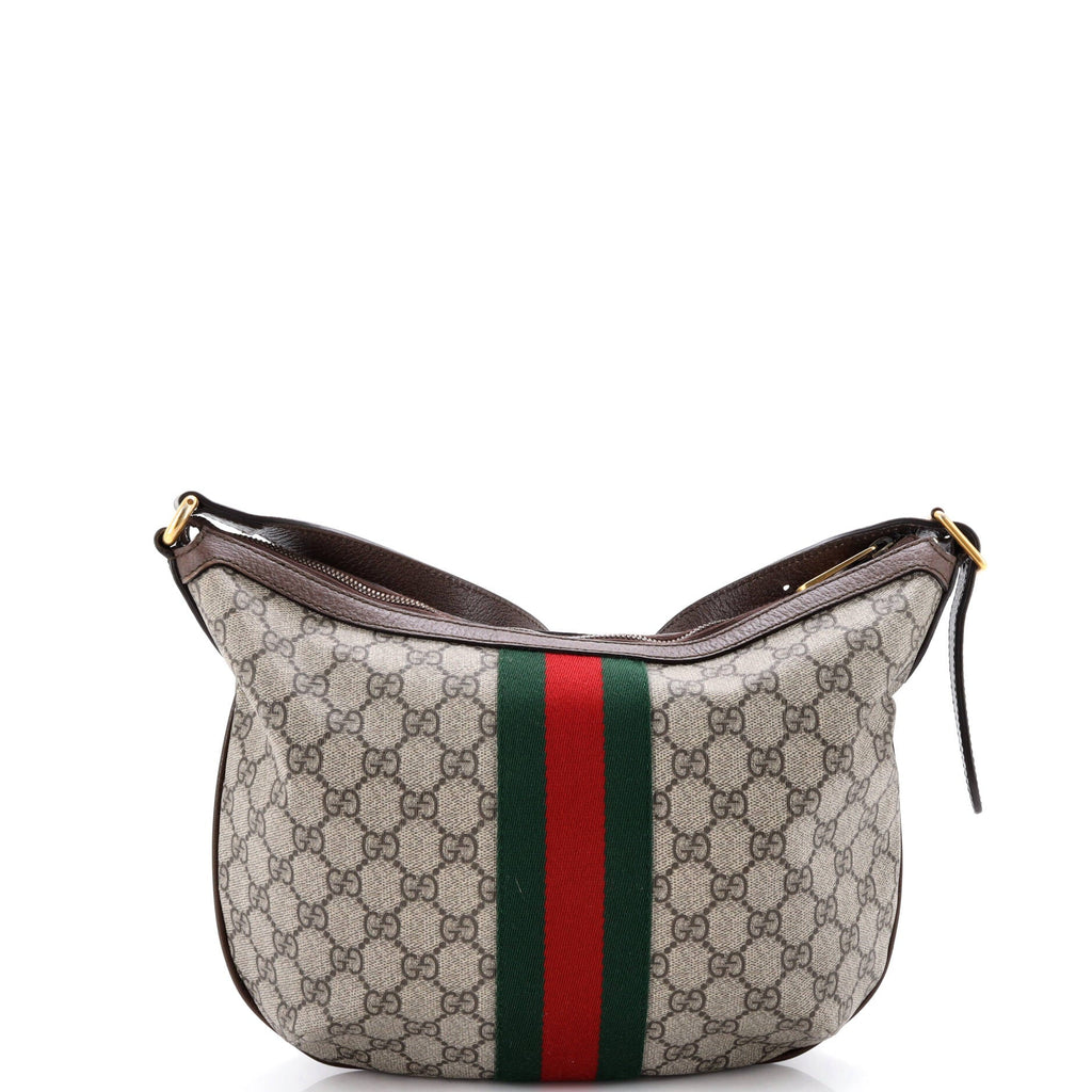 Ophidia Half Moon Hobo GG Coated Canvas Small