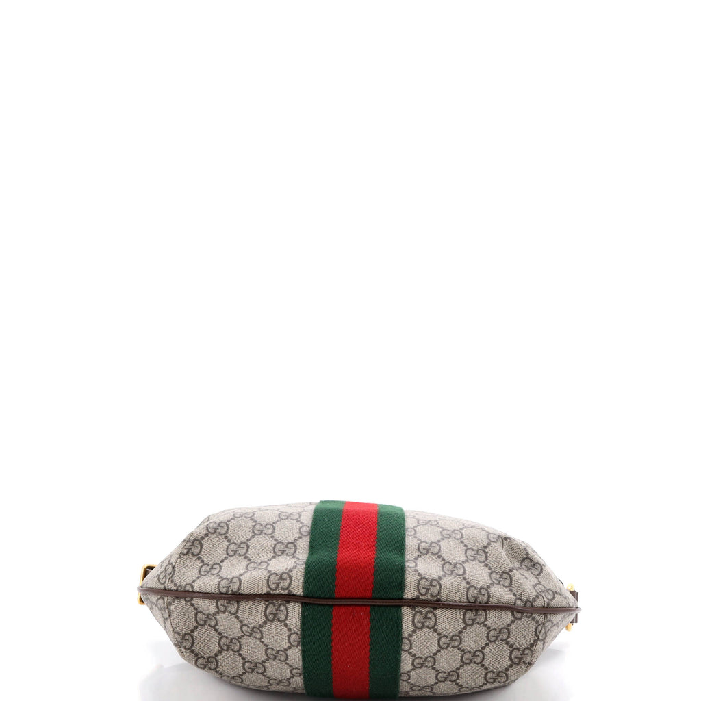 Ophidia Half Moon Hobo GG Coated Canvas Small