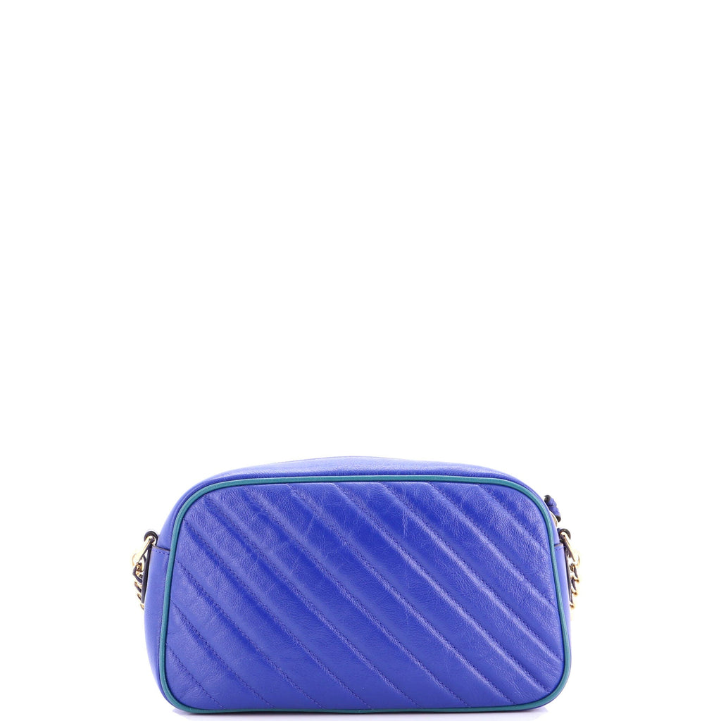 GG Marmont Shoulder Bag Diagonal Quilted Leather Small