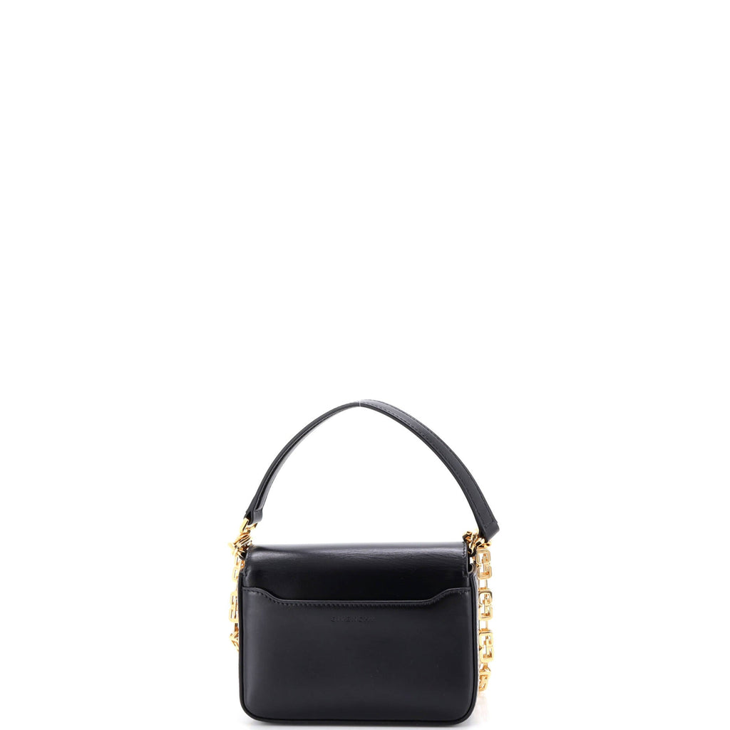 4G Cube Chain Top Handle Bag Leather Small