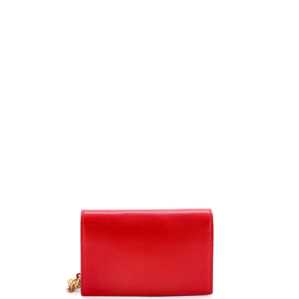 Classic Monogram Tassel Crossbody Bag Grainy Leather Small