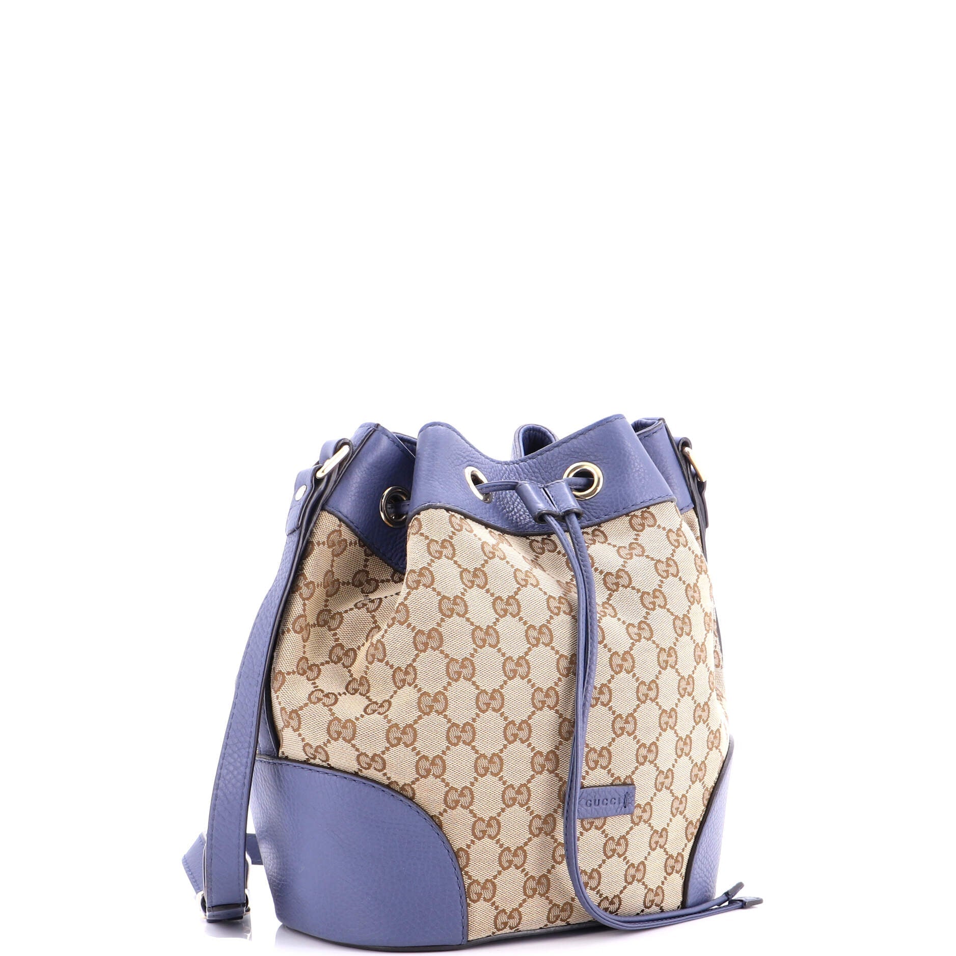 Classic Bucket Bag GG Canvas with Leather Medium