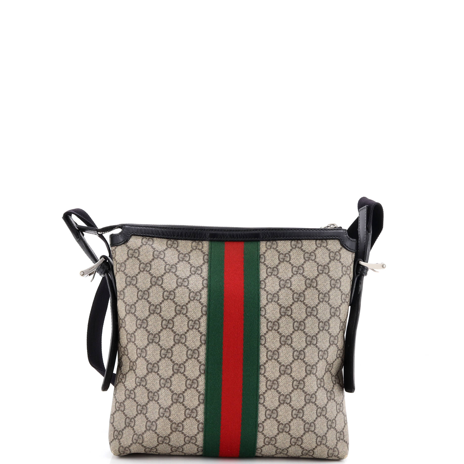 Web Messenger Bag GG Coated Canvas Medium