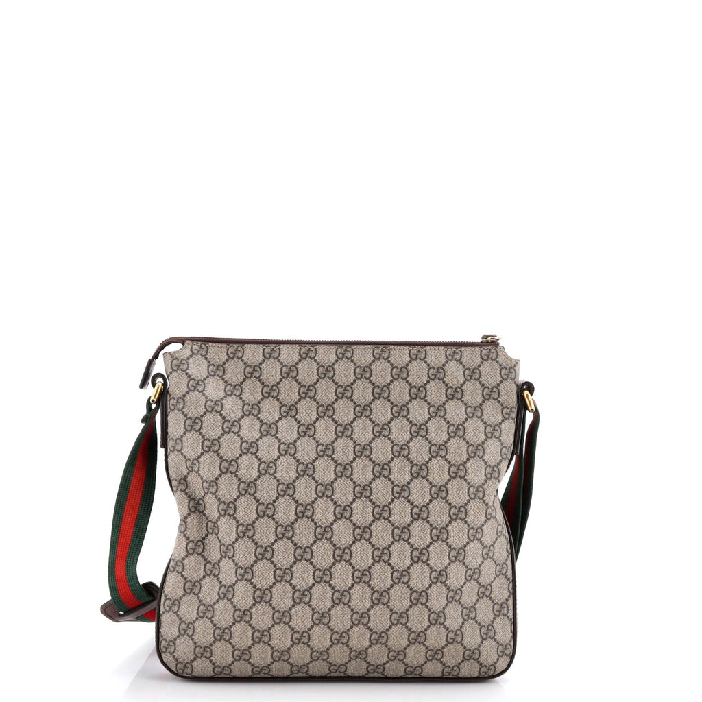 Courrier Zip Messenger GG Coated Canvas with Applique Medium