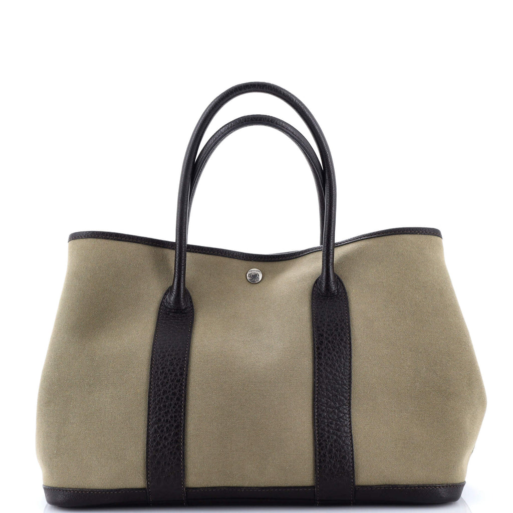 Garden Party Tote Toile and Leather 36